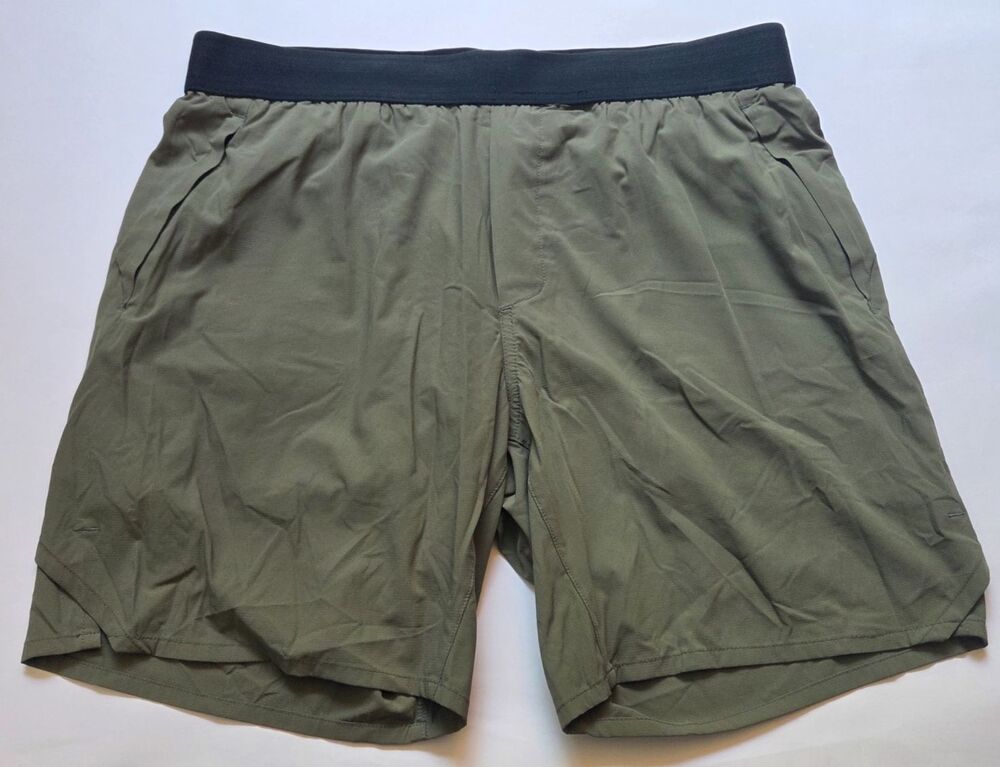 NWOT Ten Thousand Tactical Short Large 7" Lined Olive Green Training Gym Defect